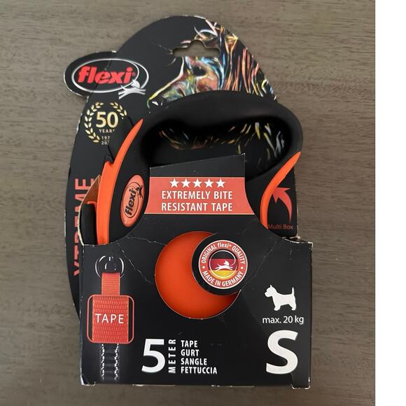 Flexi Xtreme Retractable Tape Dog Leash 16 ft length Sz Small up to 44 pds - Picture 5 of 12